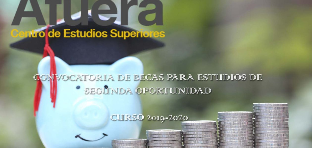 Convocatoria de becas para estudios de Segunda Oportunidad curso 2019-2020