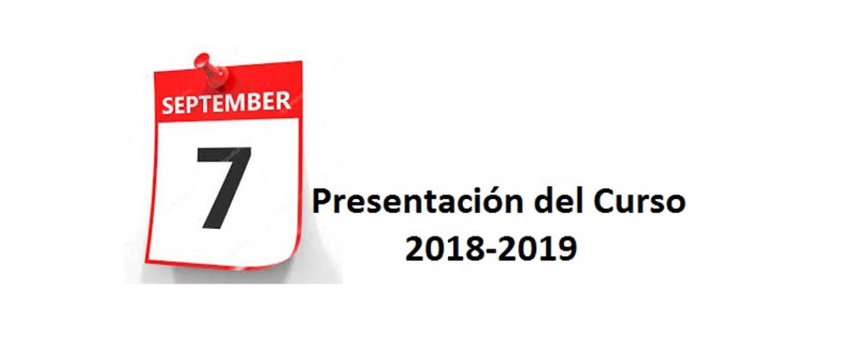Presentación del curso 2018 &#8211; 2019