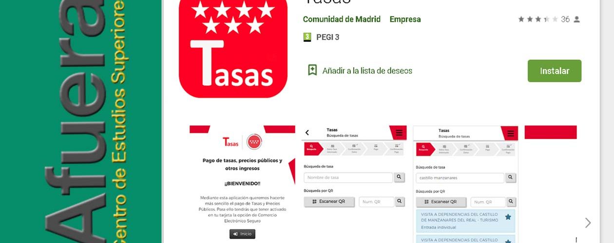 Nueva Aplicación Pago Tasas de la Comunidad de Madrid